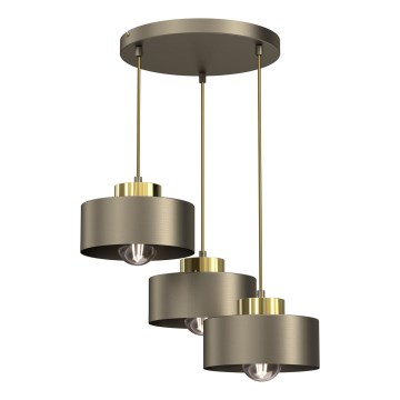 Chandelier on a string MARTI 3xE27/15W/230V brass/gold