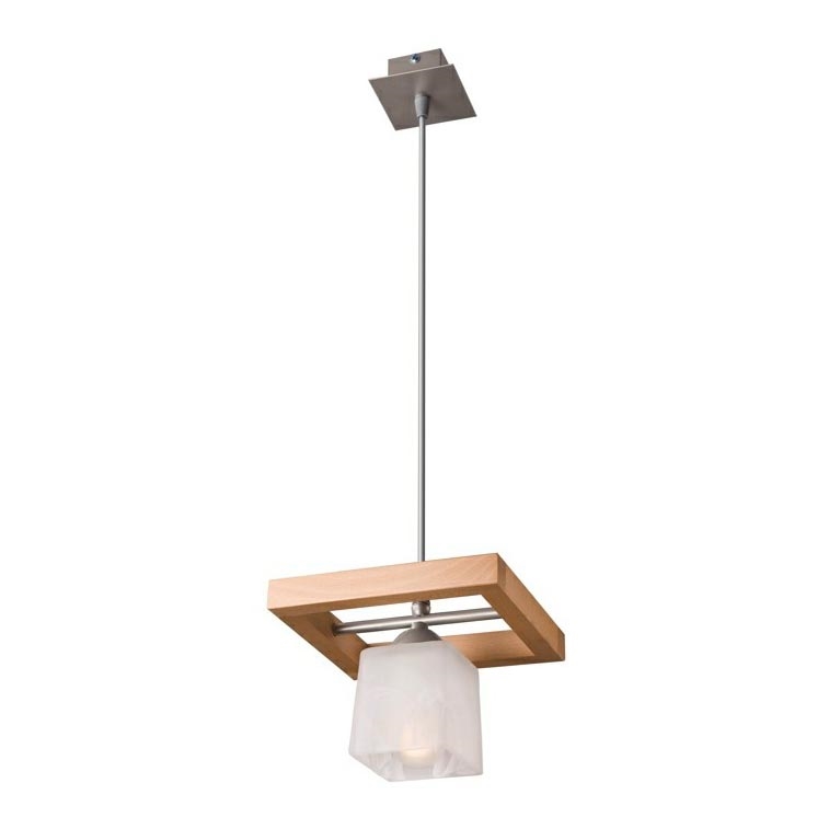 Chandelier on a string MARTYNA 1xE14/40W/230V brown/beech
