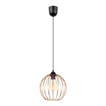 Chandelier on a string MATT 1xE27/60W/230V black/copper