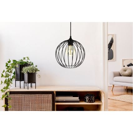 Chandelier on a string MATT 1xE27/60W/230V
