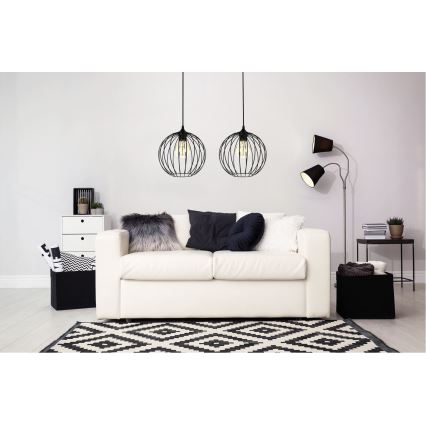 Chandelier on a string MATT 2xE27/60W/230V