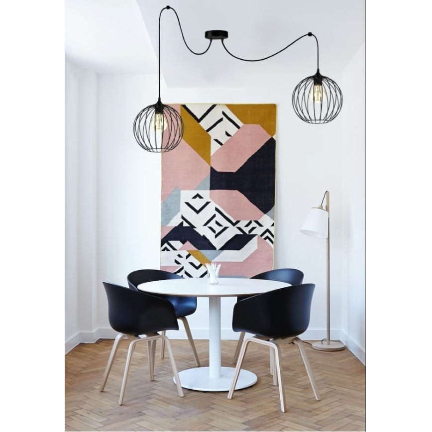 Chandelier on a string MATT 2xE27/60W/230V spider