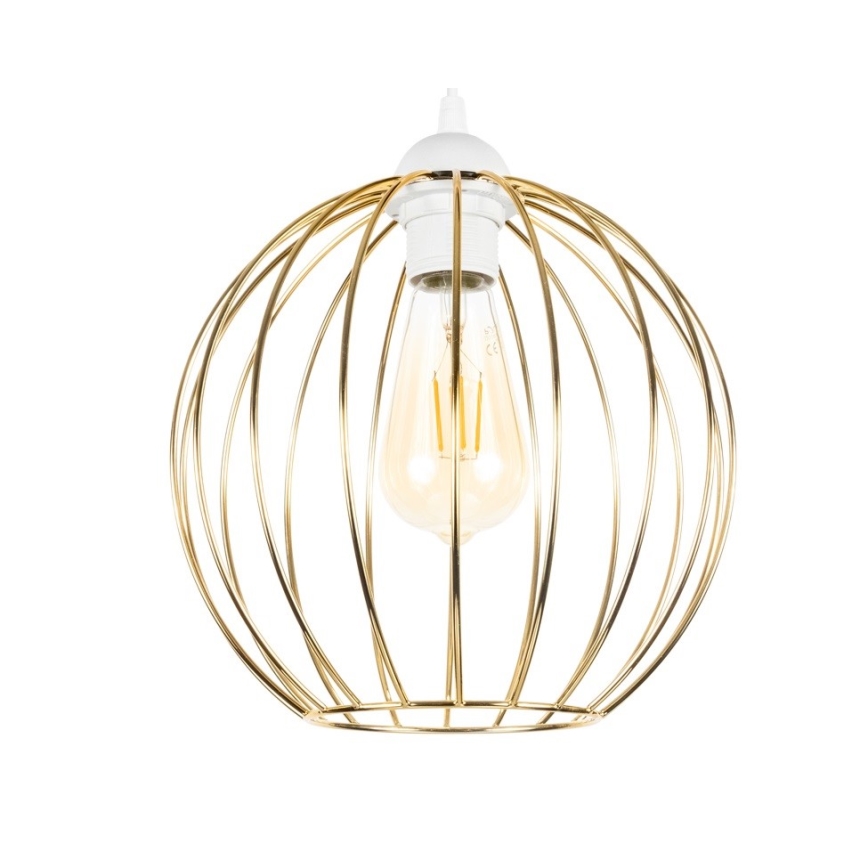 Chandelier on a string MATT 2xE27/60W/230V spider white/gold