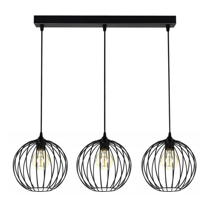 Chandelier on a string MATT 3xE27/60W/230V