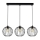 Chandelier on a string MATT 3xE27/60W/230V