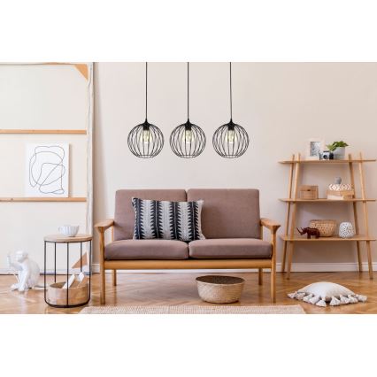 Chandelier on a string MATT 3xE27/60W/230V