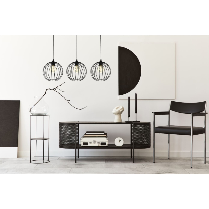 Chandelier on a string MATT 3xE27/60W/230V