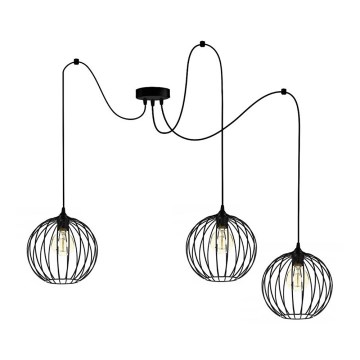 Chandelier on a string MATT 3xE27/60W/230V spider