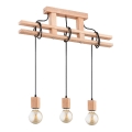 Chandelier on a string MAXXY 3xE27/15W/230V beige