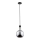Chandelier on a string MAYA 1xE27/60W/230V black/shiny chrome