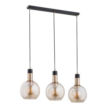 Chandelier on a string MAYA 3xE27/60W/230V brass