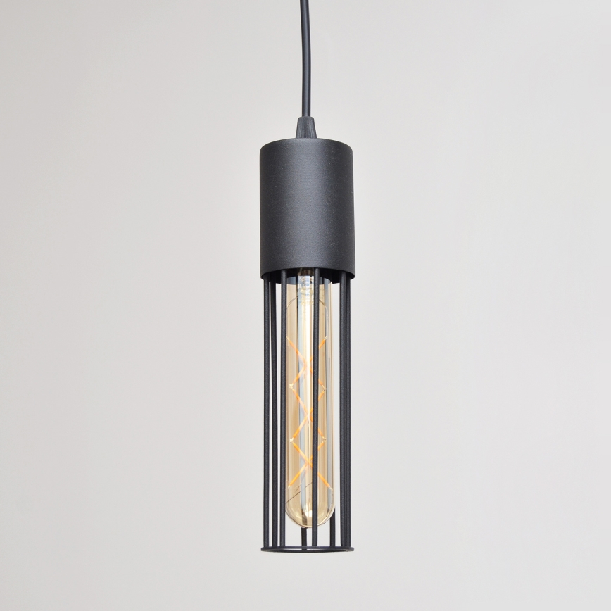 Chandelier on a string MELODY 2xE27/15W/230V black