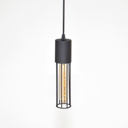 Chandelier on a string MELODY 2xE27/15W/230V black