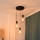 Chandelier on a string MELODY 3xE27/15W/230V black