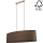 Chandelier on a string MERCEDES 2xE27/40W/230V brown/oak – FSC certified