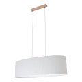 Chandelier on a string MERCEDES 2xE27/40W/230V white/oak