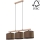 Chandelier on a string MERCEDES 3xE27/40W/230V brown/oak – FSC certified