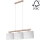 Chandelier on a string MERCEDES 3xE27/40W/230V white/oak – FSC certified