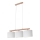 Chandelier on a string MERCEDES 3xE27/40W/230V white/oak