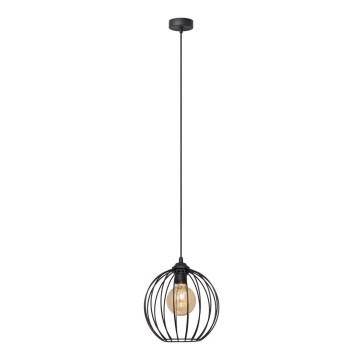 Chandelier on a string MERCURE 1xE27/15W/230V diameter 24 cm black