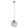 Chandelier on a string MERCURE 1xE27/15W/230V diameter 24 cm black
