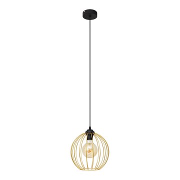 Chandelier on a string MERCURE 1xE27/15W/230V gold/black