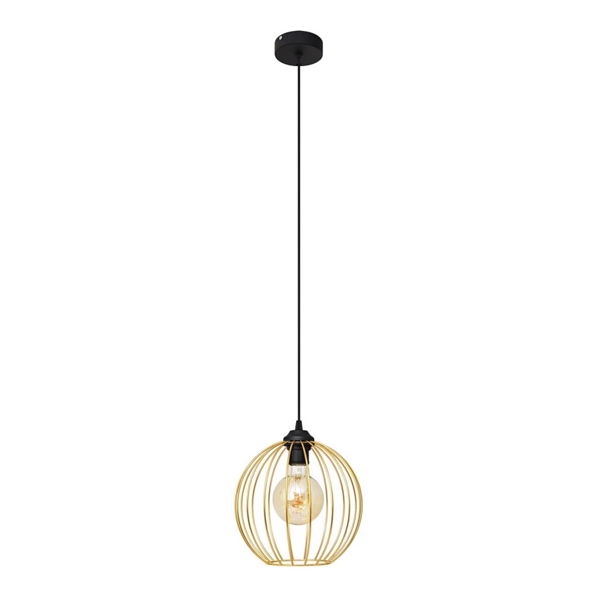 Chandelier on a string MERCURE 1xE27/15W/230V gold/black