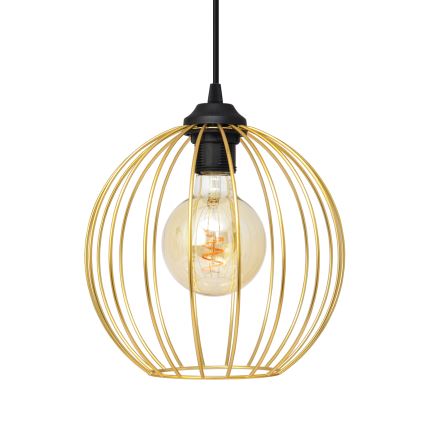 Chandelier on a string MERCURE 1xE27/15W/230V gold/black