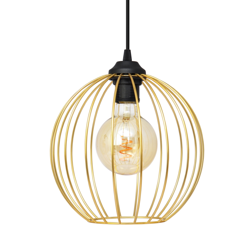 Chandelier on a string MERCURE 1xE27/15W/230V gold/black