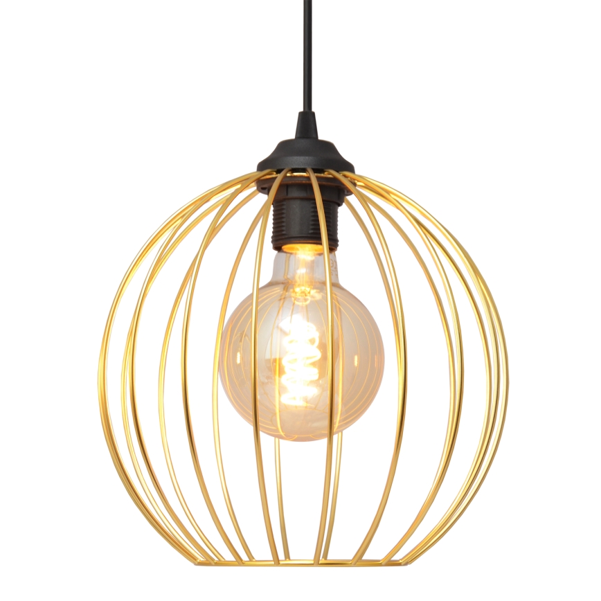 Chandelier on a string MERCURE 1xE27/15W/230V gold/black