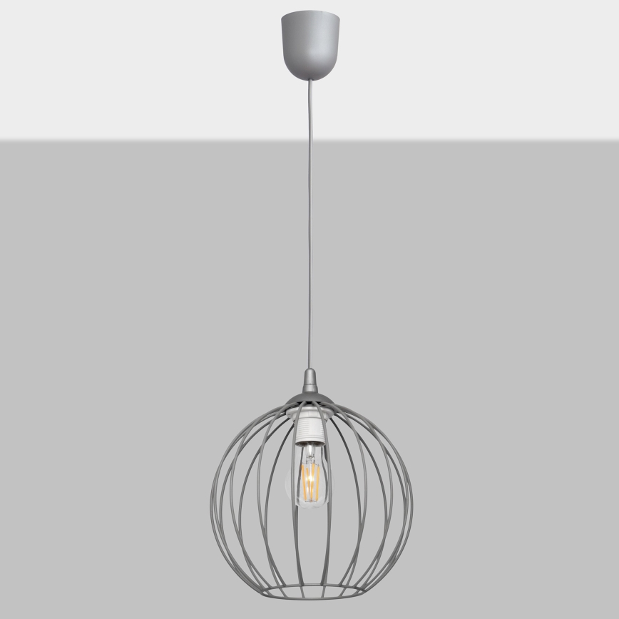 Chandelier on a string MERCURE 1xE27/15W/230V grey