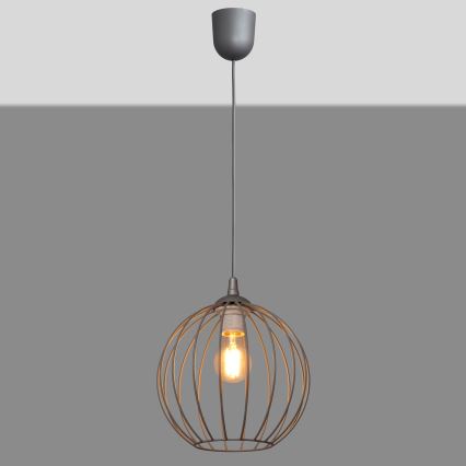Chandelier on a string MERCURE 1xE27/15W/230V grey