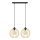 Chandelier on a string MERCURE 2xE27/15W/230V gold/black