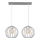 Chandelier on a string MERCURE 2xE27/15W/230V grey