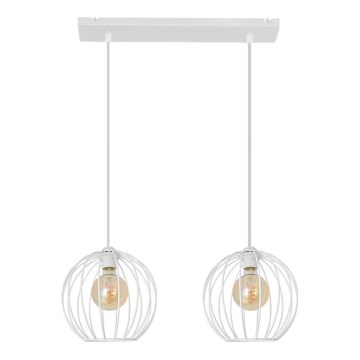 Chandelier on a string MERCURE 2xE27/15W/230V white