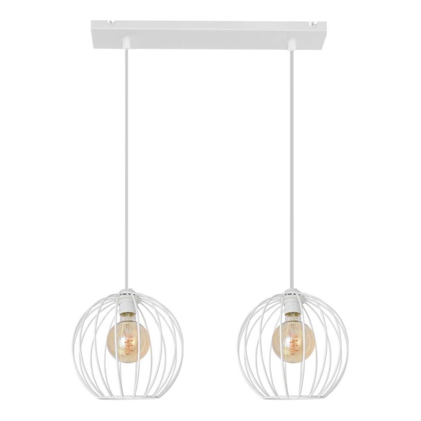 Chandelier on a string MERCURE 2xE27/15W/230V white