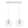 Chandelier on a string MERCURE 2xE27/15W/230V white