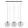 Chandelier on a string MERCURE 3xE27/15W/230V black