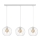 Chandelier on a string MERCURE 3xE27/15W/230V white