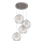 Chandelier on a string MERCURE 4xE27/15W/230V grey