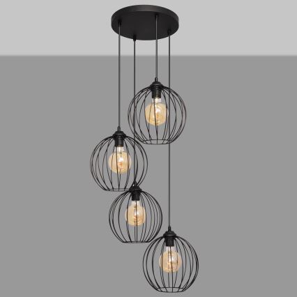 Chandelier on a string MERCURE 4xE27/15W/230V