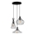 Chandelier on a string MEZOPOTAMYA 3xE27/40W/230V black