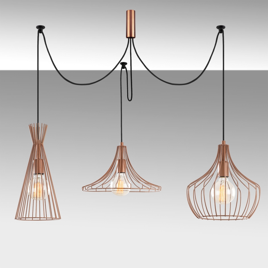 Chandelier on a string MEZOPOTAMYA 3xE27/40W/230V spider