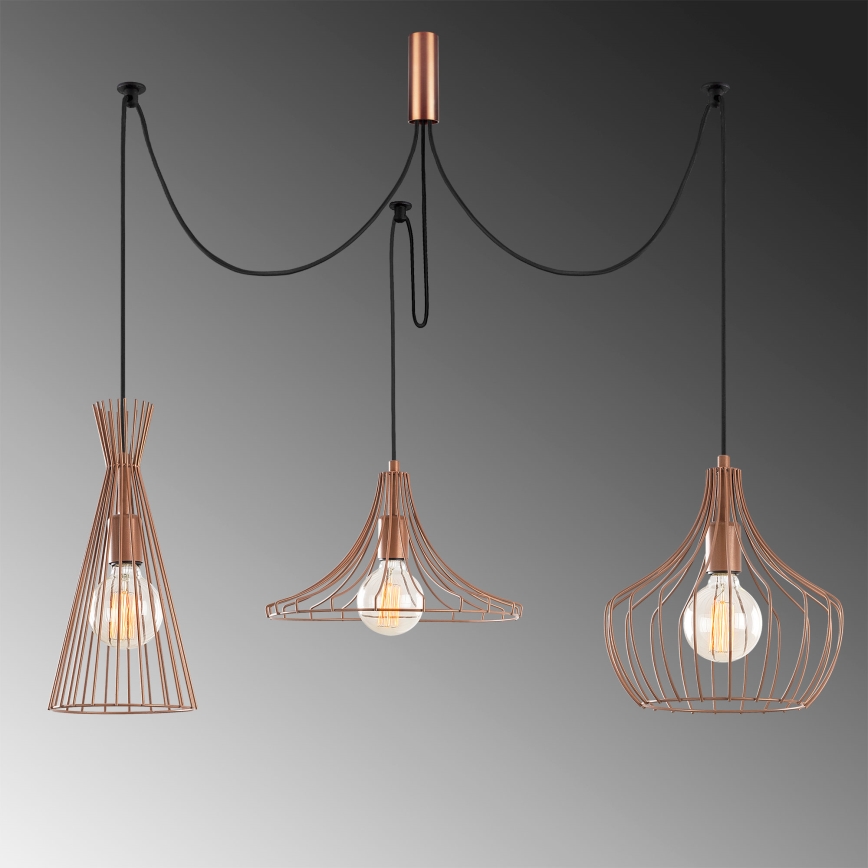 Chandelier on a string MEZOPOTAMYA 3xE27/40W/230V spider