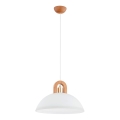 Chandelier on a string MIGOT 1xE27/15W/230V beige/gold