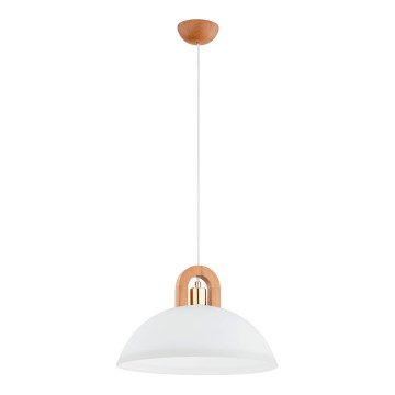 Chandelier on a string MIGOT 1xE27/15W/230V beige/gold