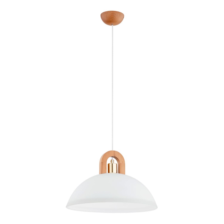 Chandelier on a string MIGOT 1xE27/15W/230V beige/gold