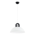 Chandelier on a string MIGOT 1xE27/15W/230V black/shiny chrome