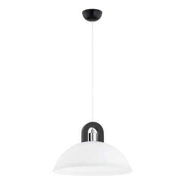 Chandelier on a string MIGOT 1xE27/15W/230V black/shiny chrome