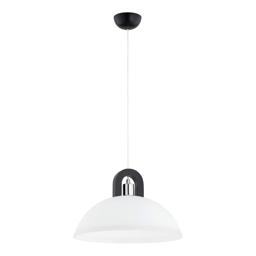 Chandelier on a string MIGOT 1xE27/15W/230V black/shiny chrome